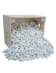 Concassé de Marbre Blanc Pur 12/18mm - Sac de 20 kilos