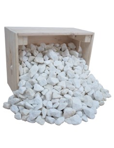 Concassé de Marbre Blanc Pur 18/30mm - Sac de 20 kilos