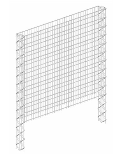 PANOOSTONE élément de base HAUTEUR 123 CM à bétonner, Maille 2,5/20 cm