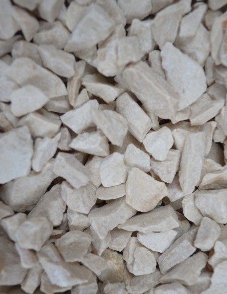 Concassé de Marbre Ivoire 13/20mm - Sac de 20 kilos