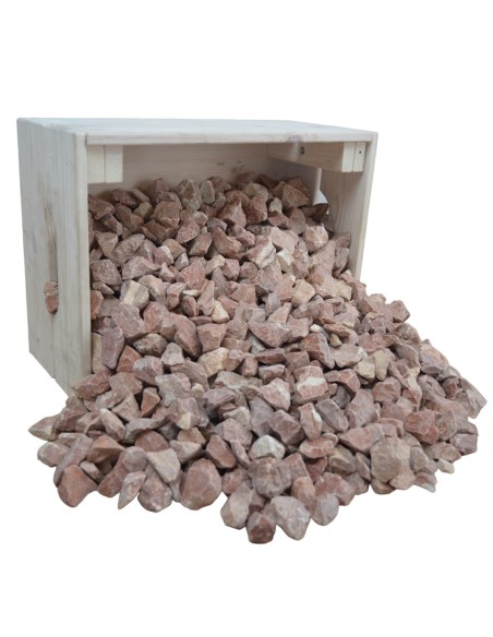 Concassé de Marbre Rouge 20/30mm - Sac de 20 kilos