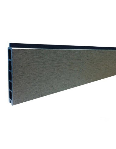 Clôture Eléphant  en composite 970x1800mm gris roc sur platines