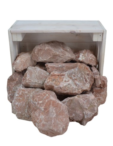 Concassé de Marbre Rouge 60mm et Plus - Sac de 20 kilos