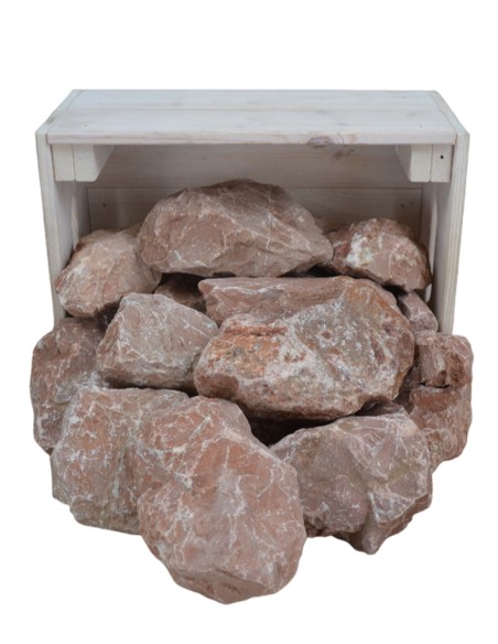 Concassé de Marbre Rouge 60mm et Plus - Sac de 20 kilos