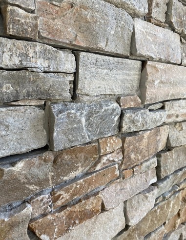 Plaquette de parement en quartzite  Royal Doré 56x15x4 cm (1m2)