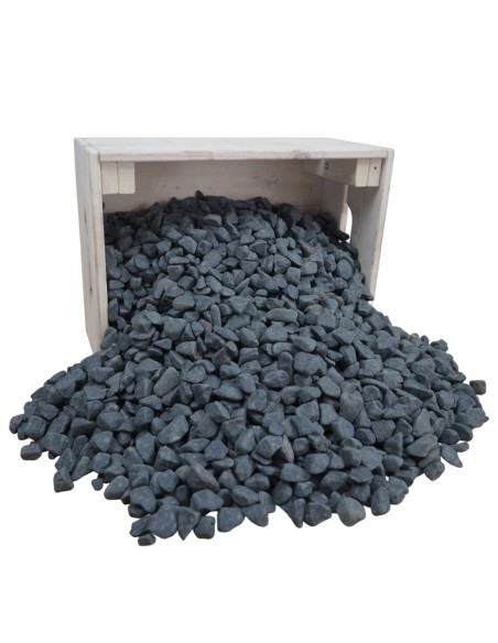 Galets de Calcaire Noir 10/20mm - Sac de 20 kilos