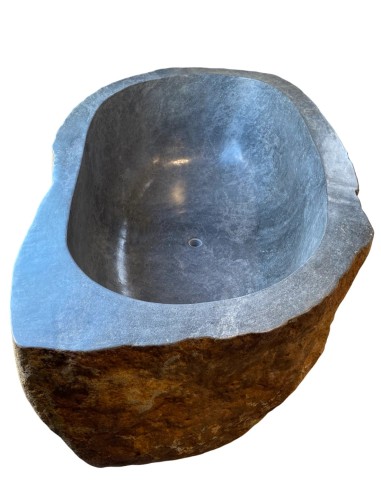 Baignoire en pierre de rivière 190x110cm H.60cm