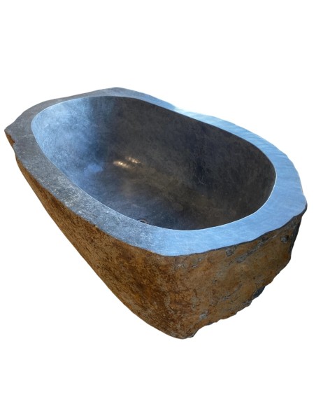 Baignoire en pierre de rivière 190x110cm H.60cm