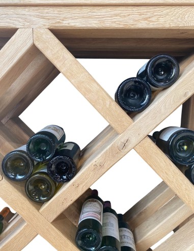 Meuble Casier à bouteilles en Chêne Ancien (Sur-Mesure)