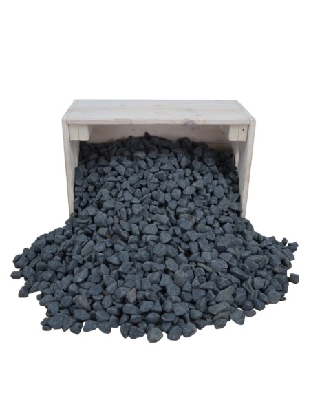 Galets de Calcaire Noir 10/20mm - Sac de 20 kilos