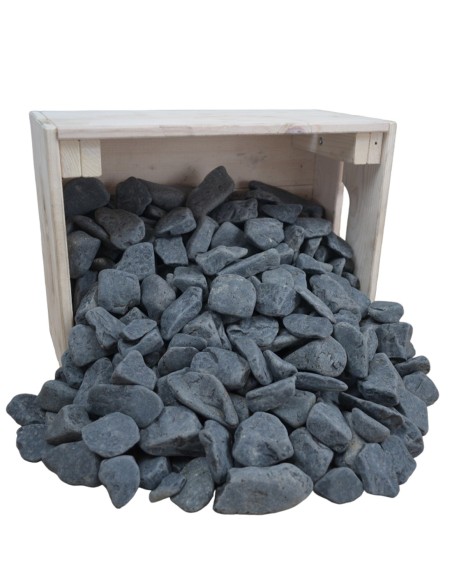Galets de Calcaire Noir 20/40mm - Sac de 20 kilos