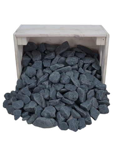 Galets de Calcaire Noir 20/40mm - Sac de 20 kilos