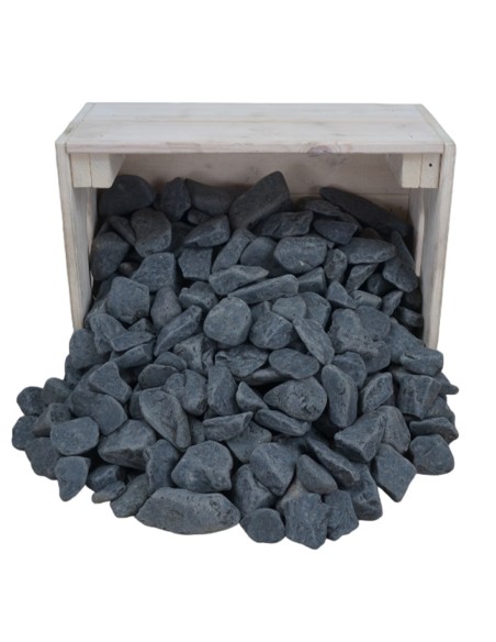Galets de Calcaire Noir 20/40mm - Sac de 20 kilos