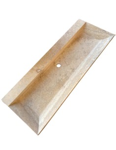 Vasque en Travertin Ivoire 120x45x10 cm