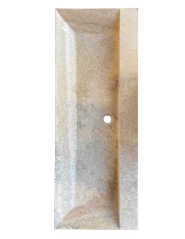 Vasque en Travertin Ivoire 120x45x10 cm