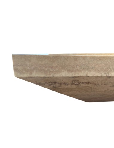 Vasque en Travertin Ivoire 120x45x10 cm