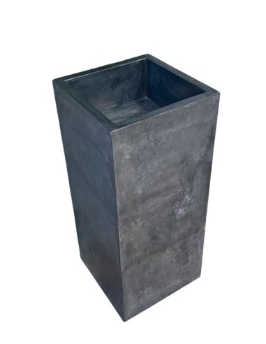 Vasque sur Pied Carrée en Marbre Noir 40x40x90 cm