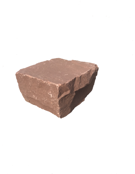 Pavé en Grès Rouge Toutes Faces Clivés 10x10x8 cm au m²