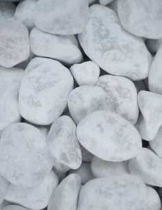 Galets de Marbre Blanc 25/40mm - Sac de 20 kilos 2