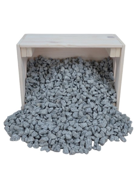 Concassé de Granit Gris Bleu 8/16mm - Sac de 20 kilos
