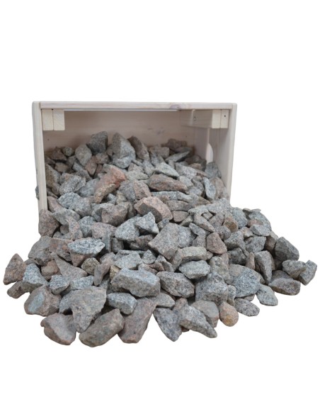 Concassé de Granit Gris Brun 20/40mm - Sac de 20 kilos