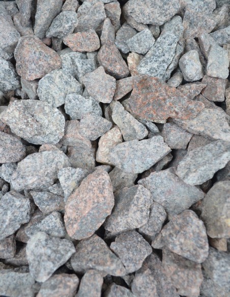 Concassé de Granit Gris Brun 20/40mm - Sac de 20 kilos