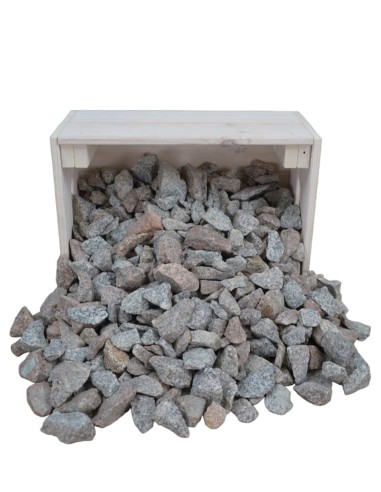 Concassé de Granit Gris Brun 20/40mm - Sac de 20 kilos