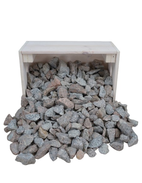 Concassé de Granit Gris Brun 20/40mm - Sac de 20 kilos