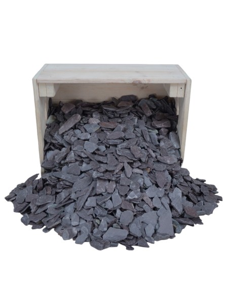 Paillette d'Ardoise Violette Verte 10/40mm - Sac de 20 kilos