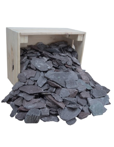 Paillette d'Ardoise Violette Verte 40/60mm -Sac de 20 kilos Paillette d'Ardoise Violette Verte 40/60mm -Sac de 20 kilos