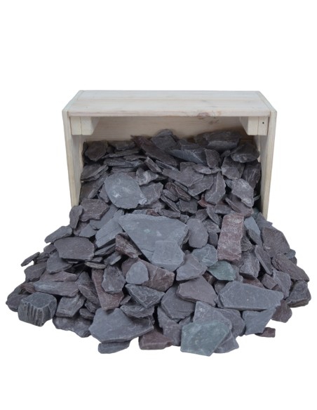 Paillette d'Ardoise Violette Verte 40/60mm -Sac de 20 kilos Paillette d'Ardoise Violette Verte 40/60mm -Sac de 20 kilos