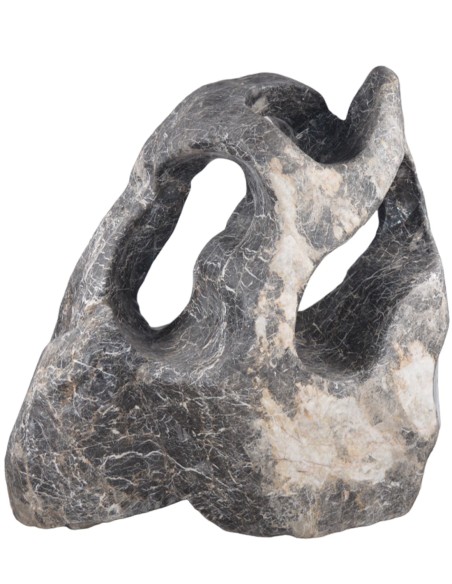 Sculpture en Marbre Noir d'Exception