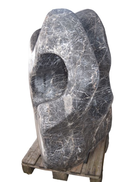 Sculpture en Marbre Noir d'Exception
