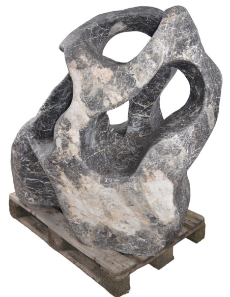 Sculpture en Marbre Noir d'Exception