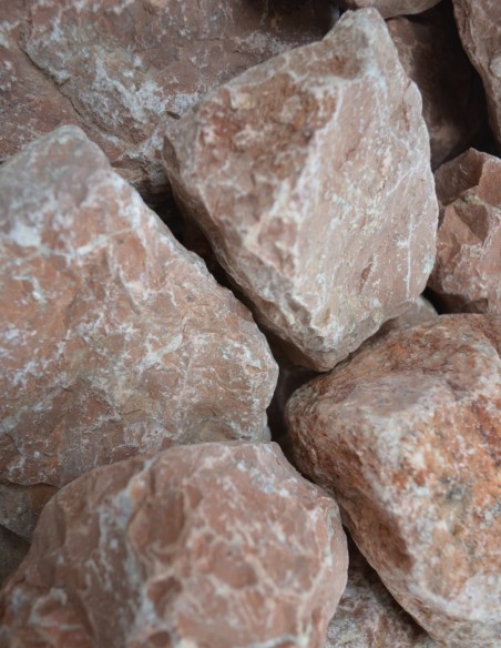 BIG BAG 1 tonne - Concassé de Marbre Rouge 60mm et Plus