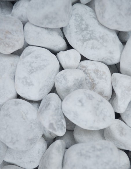 BIG BAG 1 tonne - Galets de Marbre Blanc 25/40mm