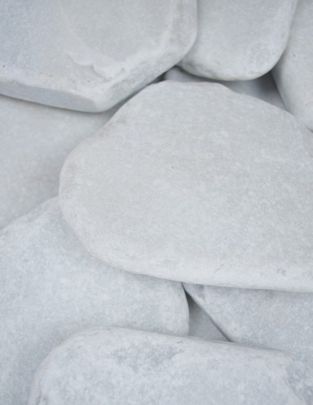 BIG BAG 500 kilos Galets de Marbre Blanc 100/200mm
