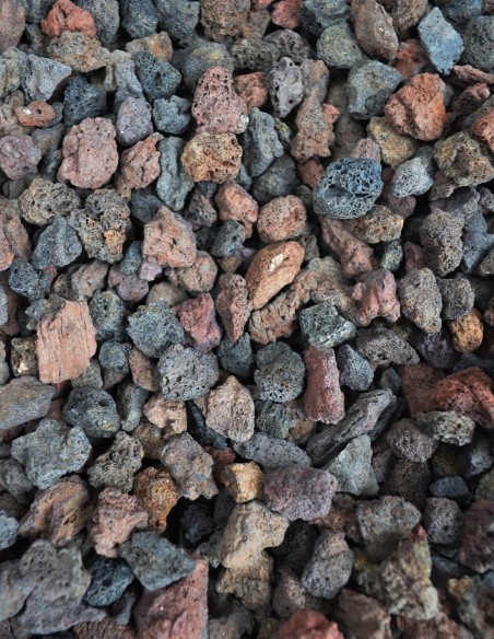 BIG BAG 800 kilos - Concassé de Pouzzolane brun rouge 12/18mm