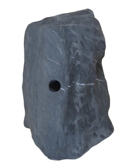 Fontaine naturelle - roche marbre noir - 110 kilos