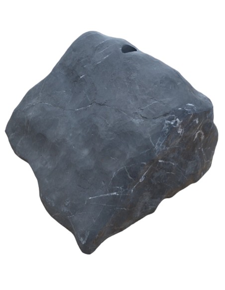 Fontaine naturelle - roche marbre noir - 110 kilos