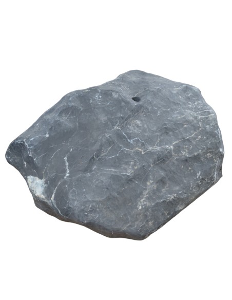 Fontaine naturelle - roche marbre noir - 305 kilos
