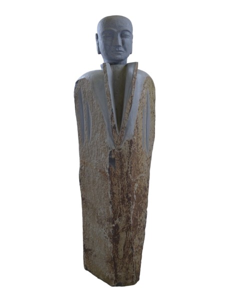 Sculpture homme en Basalte 124 cm