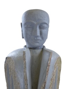 Sculpture homme en Basalte 124 cm 2