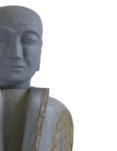 Sculpture homme en Basalte 124 cm