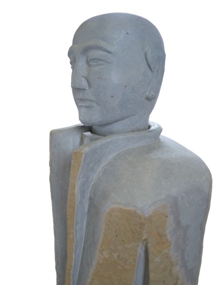 Sculpture homme en Basalte 122 cm