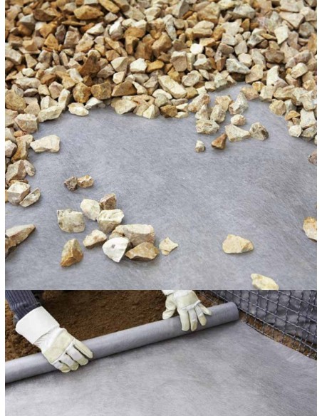 Géotextile 1x25 mètres - 25m2 - 90g/m2