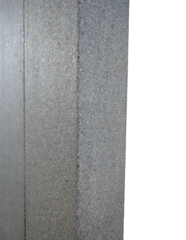 Palissade en Granit Gris Foncé Flammée angles chanfreinés 100x20x12 cm