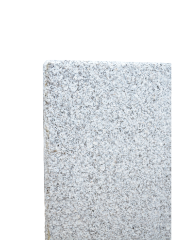 Bordure de jardin en Granit Gris Clair Claro Sciée Flammée 100x25x5 cm