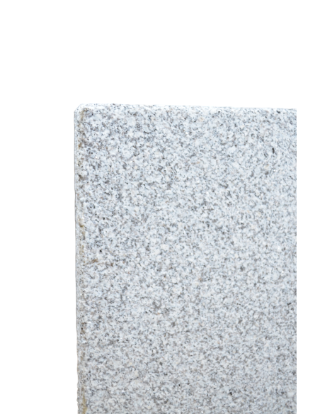 Bordure de jardin en Granit Gris Clair Claro Sciée Flammée 100x25x5 cm