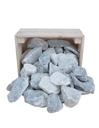 Concassé marbre Alaska blue 70.120 mm - Sac de 20 kilos